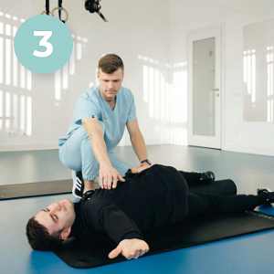 Étape 3 de la séance adaptée pour sciatique